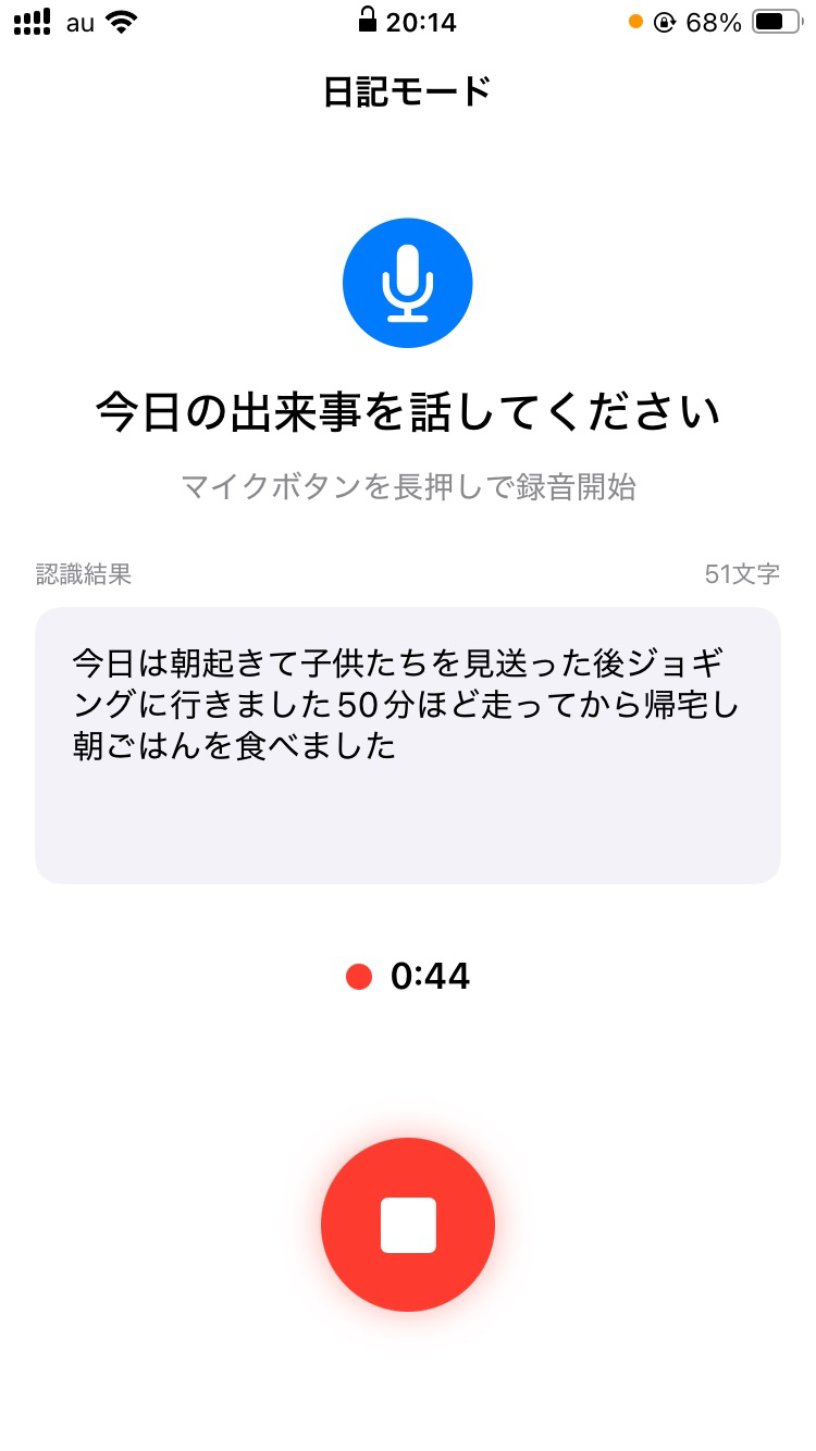 話す
